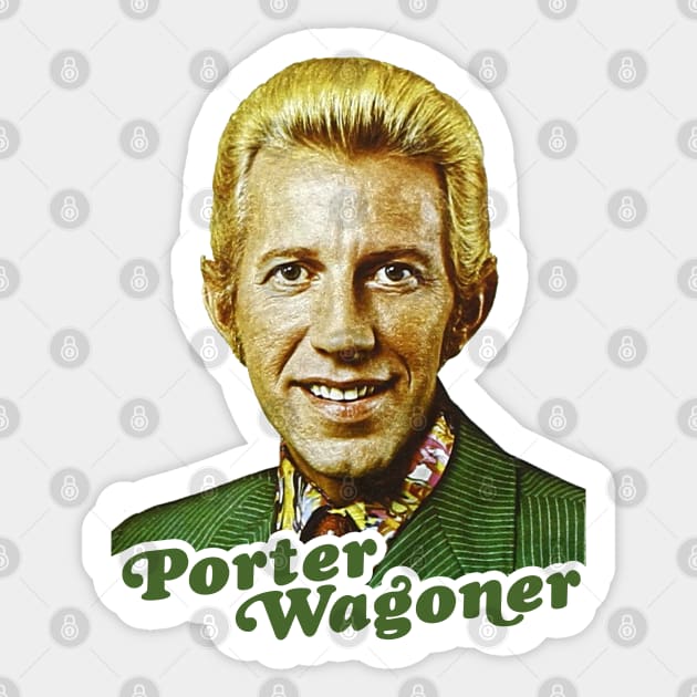 Porter Wagoner // Retro Country Singer Fan Tribute Sticker by darklordpug